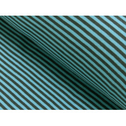 Ringelbündchen türkis grau Bündchen gestreift